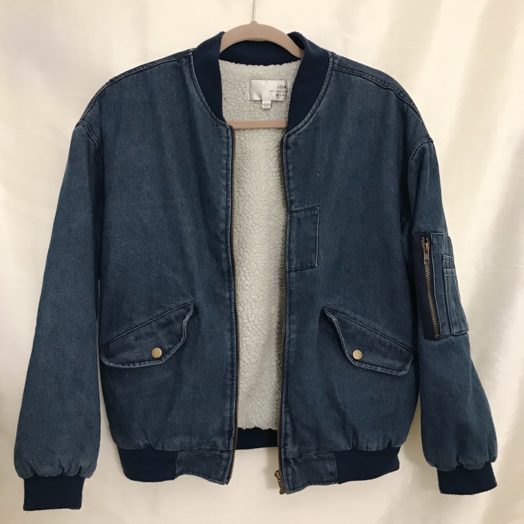 J.O.A Denim Bomber Jacket